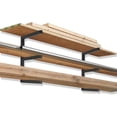 thumbnail image 4 of Level Wood Organizer and Lumber Storage Rack Wall Mount Utility Rack Wood Pipes Rack Heavy Duty Metal Lumber Shelf Holds Up LBS Indoor & Outdoor Use, 4 of 7