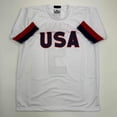 thumbnail image 4 of Autographed/Signed Mia Hamm White Soccer Team USA United States World Cup Jersey Beckett BAS COA, 4 of 4