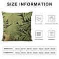 thumbnail image 5 of MLJA  Leaf Throw Pillow Covers Leaf Pillow Covers, Modern Square Decorative Pillowcase,Cushion Case for Couch Bedroom Car Living Room(Green), 5 of 5