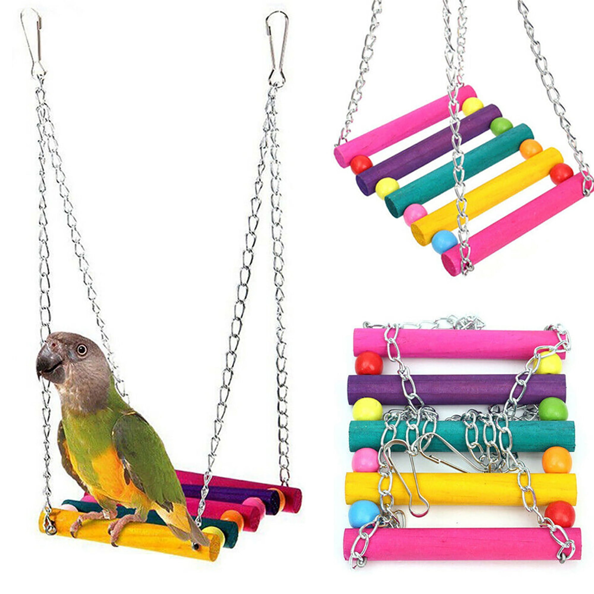 Pet Parrot Parakeet Budgie Cockatiel Hanging Cage Cute Bird Toy Hammock