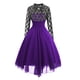 thumbnail image 3 of Vestido de fiesta de banquete sexy de estilo gótico a la moda para mujer Vestido vintage de encaje Vestido de manga larga de gasa Fridja  NMB247, 3 of 4
