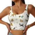 thumbnail image 3 of Goofa Dogs Funny Pets Printed Sports Bras for Women, High Impact Running Bra Workout Crop Tank Tops Longline Sports Bra Push up-Small, 3 of 9