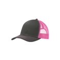 thumbnail image 1 of Top Headwear Snapback Trucker Cap - Steel Grey/Neon Pink, 1 of 2