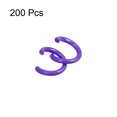 thumbnail image 3 of Unique Bargains Open Jump Rings, 8mm Colorful O-ring Connectors for DIY Crafts Jewelry Making, Dark Purple, 200Pcs, 3 of 5
