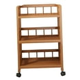 thumbnail image 2 of DOLITY Bamboo Corner Shelf 3 Tier Storage Cabinet Low Bedside Table Corner Shelf Corner 35cmx30cmx75cm, 2 of 9