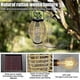 thumbnail image 4 of Outdoor Solar Lanterns - 2 Pieces Weatherproof Rattan Solar Lanterns, IP44 Solar Pendant Lights/Perch Lights for Patio Terrace Dining Table Garden Bal, 4 of 5