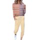 thumbnail image 1 of Gibobby Conjunto de sudadera para mujer Conjunto de pantalones casuales con cordones de manga larga y cuello redondo a color block a la moda para mujer(Naranja,G), 1 of 4