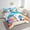 Blue Pink Orange, variant on Erosebridal Sea Surfing Bedding Sets Twin Size,Ocean Beach Comforter Sets with Sheets,Super Cozy Reversible Bed in a Bag Twin size,Floral Decoration,7pcs