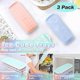 thumbnail image 3 of Silicone Ice Cube Mold with Lid, 3-Pack Stackable Ice Cube Trays with Tongs, 3 of 5