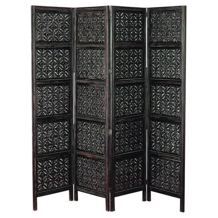 Wood 4 Panel Screen For Privacy And Decor Both