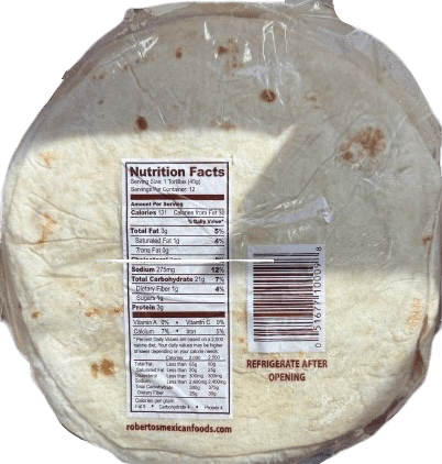 Roberto's Flour Tortillas, 19 oz