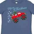 thumbnail image 4 of Inktastic Merry Christmas Santa Drives a Monster Truck Boys or Girls Toddler T-Shirt, 4 of 5