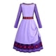 thumbnail image 3 of Película Deseo Princesa Disfraz Niños Asha Vestido Niñas Cosplay Niños Carnaval Fiesta de Cumpleaños Ropa Púrpura Niño Ropa Larga Cinturón Alta Calidad LTX, 3 of 5