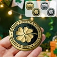 thumbnail image 1 of Iron Commemorative Coin, Good Luck Souvenir With Relief Craftsmanship, for Desktop Decoration, Gold, 1 of 6