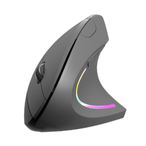 Ratones ergonómicos, silenciosos, recargables, verticales, para ordenadores de escritorio, portátiles y oficinas. Gris