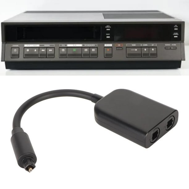 Convertidor de sonido de fibra óptica divisor de cable óptico 1 en 2 salidas que evita interferencias para TV para CD
