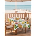 thumbnail image 2 of Outdoor Tablecloth with Umbrella Hole for Patio/Picnic/Party/Camping, Summer Lemon Orange Waterproof Table Cloth Rectangle Table Cover Washable, Farmhouse Tropical Fruit Watercolor (60"x 120"), 2 of 8