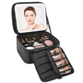 thumbnail image 1 of Bolsa de maquillaje Relavel Travel con espejo LED y almacenamiento de maquillaje, 1 of 8