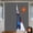 grey, variant on Insulated Door Curtain, Fits 74"x82" Doors, Thicken Polyester & Oxford Fabric, Reversible Opening, Draft Stopper for French/Sliding Doors, Grey
