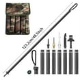 thumbnail image 3 of Collapsible Tactical Hiking Trekking Pole Saker Lightweight Aluminum Survival Walking Stick for Hunting Camping Outdoor Adventures, 3 of 9