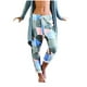 thumbnail image 1 of Pantalones de ocio cómodos con estampado de tinte anudado a juego de colores a la moda para mujer Pompotops  ulkah940160, 1 of 8