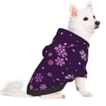 thumbnail image 2 of Haiem Purple Snow Flakes for Winter Dog Hoodie Sweatshirts with Pockets Warm Dog Clothes for Small Dogs Chihuahua-Small, 2 of 7