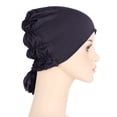 thumbnail image 4 of iHPH7 Head Scarf for Women Head Turbans for Women Cancer Hats for Women Chemo Scarf for Women Head Wrap Head Covers for Chemo Patients, Navy One Size, 4 of 6