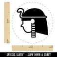 thumbnail image 2 of Egyptian Head Self-Inking Rubber Stamp Ink Stamper - Pink Ink - Mini 1/2 Inch, 2 of 7