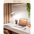 thumbnail image 4 of EDISHINE LED Table Lamp with 2 Adjustable Height, 5%-100% Dimmable & 3 Color Temperature, Touch Control, Modern Desk Lamp for Office, Reading, White, 4 of 8