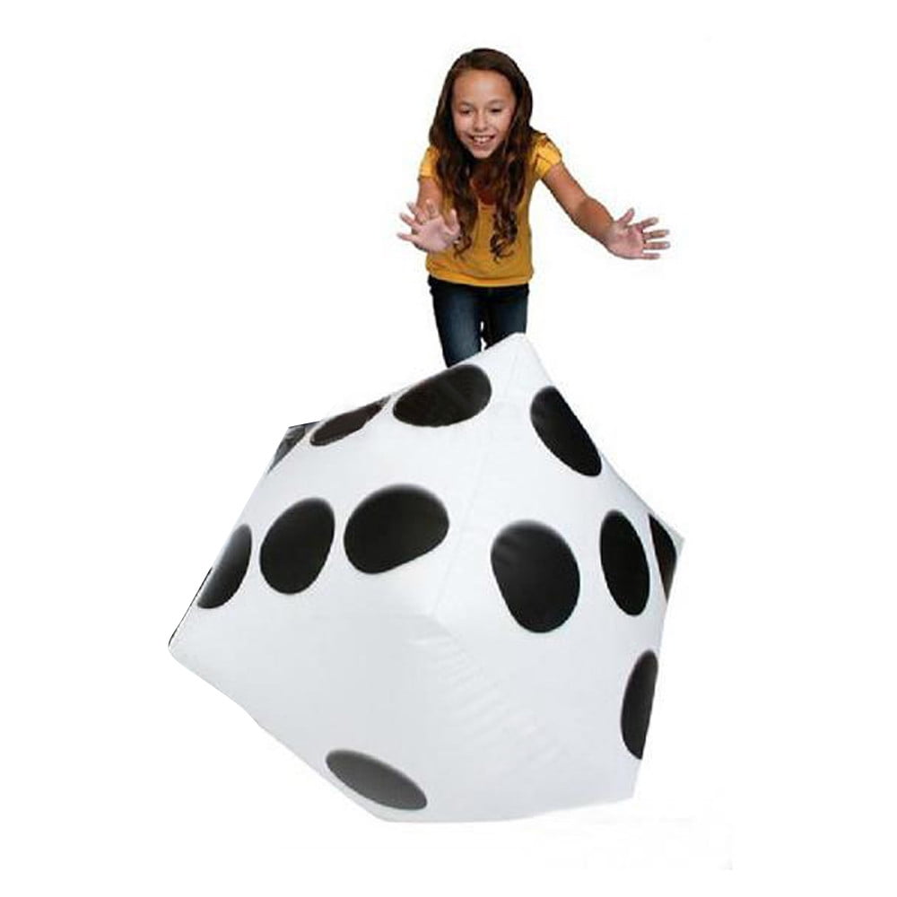 1x Jumbo Large Inflatable Dice Dot Diagonal Giant Blow Ai Up Toy Party 