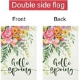 thumbnail image 6 of Hello Spring Garden Flag 12.5x18 Double Sided, Burlap Small Vertical Happy Spring Floral Flower Garden Yard Flags for Seasonal Outside Outdoor House Decoration (Only Flag), 6 of 6
