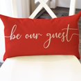thumbnail image 2 of Farmhouse Throw Pillow Cover 12x20 Inch Be Our Guest Pillow Cover Beige Cozy Relax Decorations Lumbar Decorative Pillow Case for Home Guest Room Bedroom Essentials Couch Sofa Bed Decor, 2 of 6