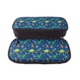 thumbnail image 5 of Vsdgher Dinosaur In Space Print Pen Case Leather Pencil Pouch Markers Holder Big Capacity Bag with Zippered Pocket for Stationery Tool, 5 of 6