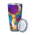 thumbnail image 2 of Cauagu Magic Mushrooms ,Fireflies Pattern 20oz Tumbler,Stainless Steel Vacuum Insulated Tumbler with Lid Durable Insulated Coffee Mug Thermal Cup with Splash Proof Sliding Lid-Without Straw, 2 of 8