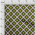 thumbnail image 2 of oneOone Cotton Poplin Green Fabric Geometric Dress Material Fabric Print Fabric By The Yard 56 Inch Wide, 2 of 4