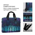 thumbnail image 4 of FORMRS 16" Laptop Bag Carrying Sleeve Case with Handle Travel Shoulder Briefcase, Purple Moonlight Forest, 4 of 8