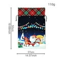 thumbnail image 4 of Bolsas de Regalo de Navidad Flanela Impresa Cordón Corbata Bolsa de Boca, 19.69x14.57In Gran Bolsa de Dulces para Niños para Regalos Y Decoración, 4 of 4