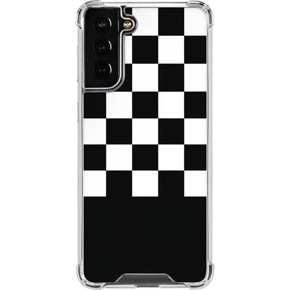 Skinit Checkerboard Checkerboard Split Galaxy S22 Plus Clear Case