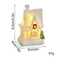 thumbnail image 2 of Decoraciones navideñas, adornos navideños, regalos navideños, cabaña de resina para decoración navideña, casa de nieve blanca brillante, adornos de escritorio, regalos navideños, decoración de micropa, 2 of 3