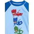 thumbnail image 2 of PJ Masks Toddler Boy Rash Guard & Swim Trunks, 2pc Set, 2 of 5