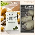 thumbnail image 2 of Potato Onion Storage Bag, Reusable Potato and Onion Storage Bag for Pantry, Vegetable Storage Bags with Drawstring Closure Washable Garlic Potatoes Onions Keeper Side Zipper, 2 of 7