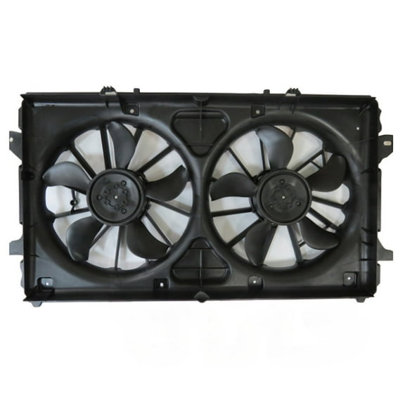 For Chevy Silverado 1500 LTD 2022 Radiator And Condenser Fan Assembly | Dual Fan Type | Polyamide Glass Fiber Fan Blade/Shroud | With Shroud | With Brushless Motor | GM3115349 | 86777556, 86777555
