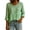 Mint Green, variant on Yangnuo Women Cotton Linen Crew Neck Ruched Bust Roll Up Long Sleeve Relaxed Fit Casual Babydoll Blouse Top