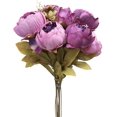 thumbnail image 2 of Ramo de flores de seda de peonía artificial vintage púrpura brillar Juguete, 2 of 4