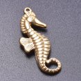 thumbnail image 4 of 5pcs/Lot Gold Color Marine Animals Charm Shell Fish Tail Hippocampus Japonicus Stainless Steel Pendants For Jewelry Making Bulk, 4 of 6