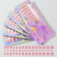 thumbnail image 5 of Milue Press On Nails Soft Gel False Nail Tips 3 in 1 Pre-Colored French Nails Tips, 5 of 21