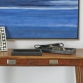 thumbnail image 3 of CosmoLiving by Cosmopolitan 14", 11"W Black Marble Slim Tray with Raised Edge, 2-Pieces, 3 of 12