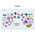 thumbnail image 4 of Butterfly Face Stickers Makeup for Kids Cute Stickers for Face Glitter 6 Sheets Suncolor Hair, 4 of 8