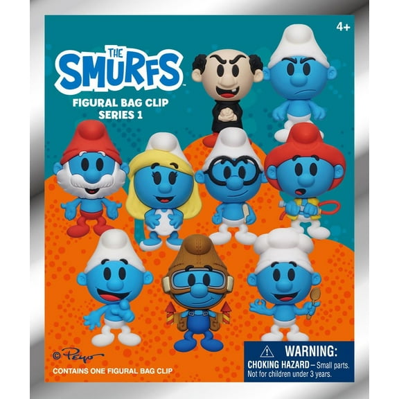3D Figural Bag Clip Smurfs Movie Series 1 Mystery Pack (1 RANDOM Figure)