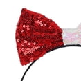 thumbnail image 6 of Independence Day Headband Embroidered Sequined Cat Ear Bow Headband Childrens Bow Hair Accessory Patriotic Hair Accessory Headband Flag, 6 of 6